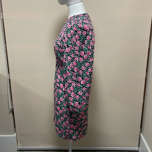 Zara Flowers Print Long Sleeve Dress - Picture 3 of 6